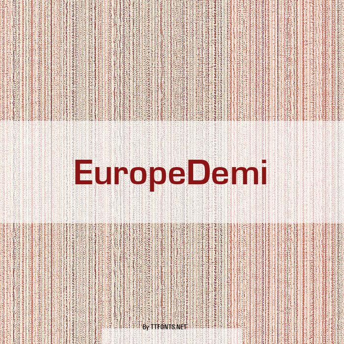 EuropeDemi example