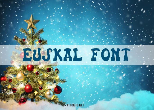 Euskal Font example