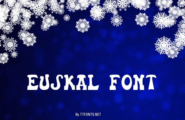 Euskal Font example