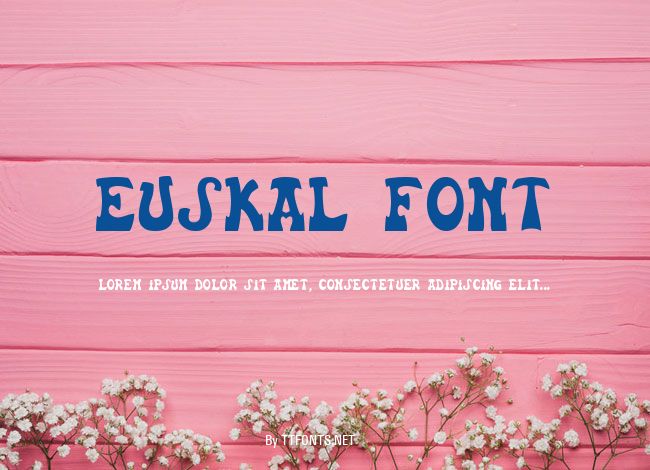 Euskal Font example
