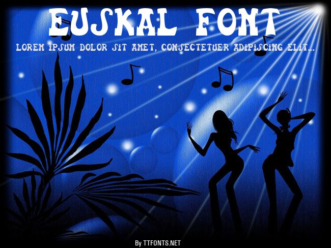 Euskal Font example