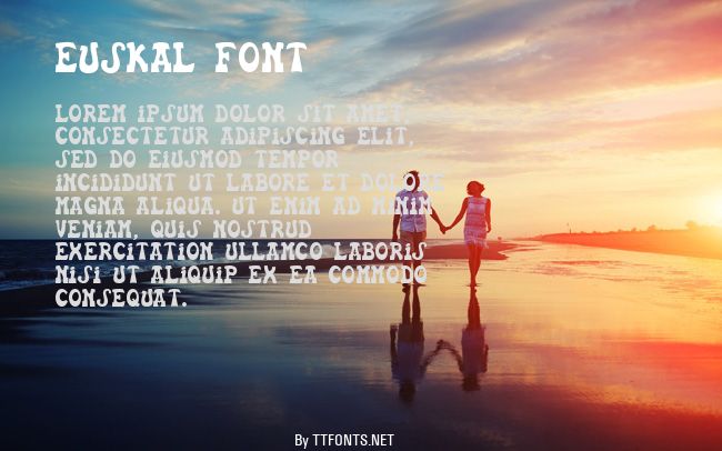 Euskal Font example