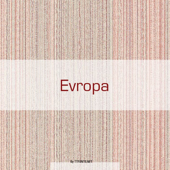 Evropa example