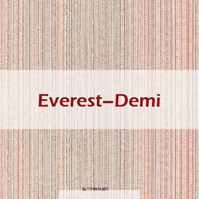 Everest-Demi example