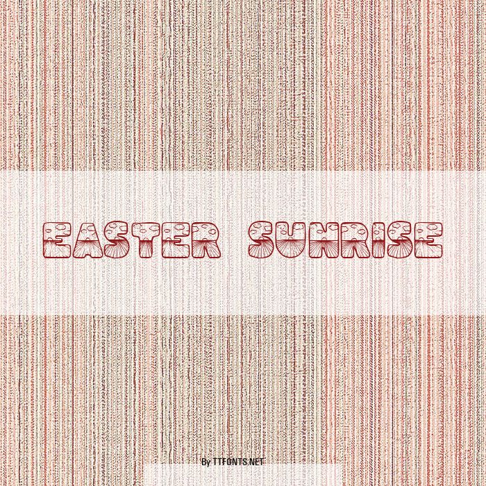 Easter Sunrise example