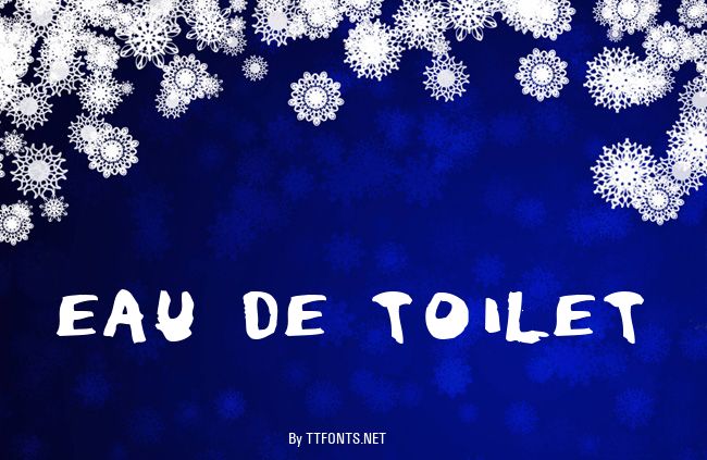 Eau de Toilet example