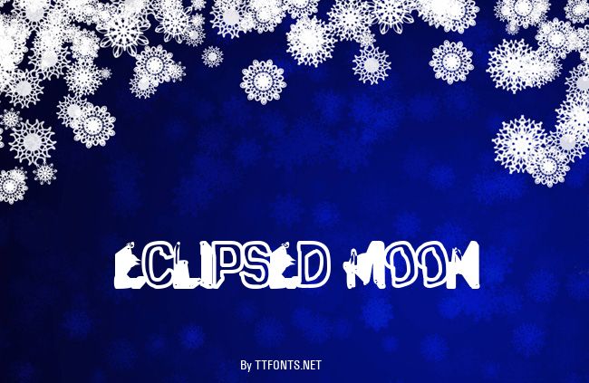 Eclipsed Moon example