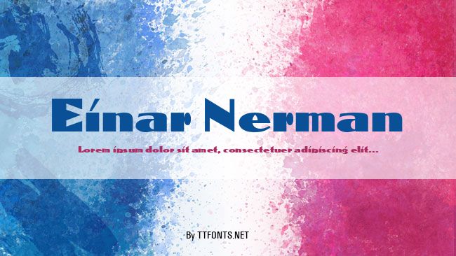 Einar Nerman example