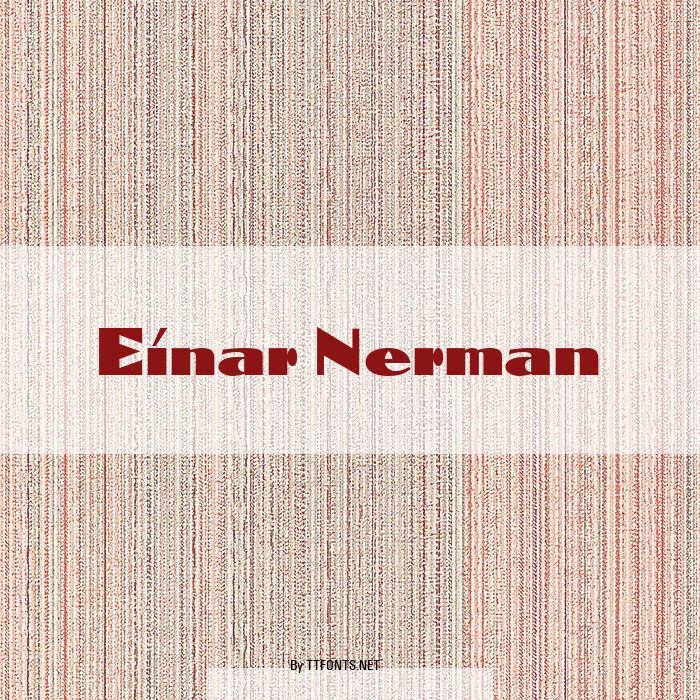 Einar Nerman example