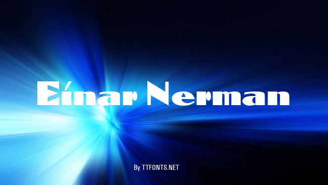 Einar Nerman example