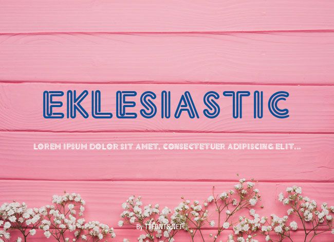 Eklesiastic example