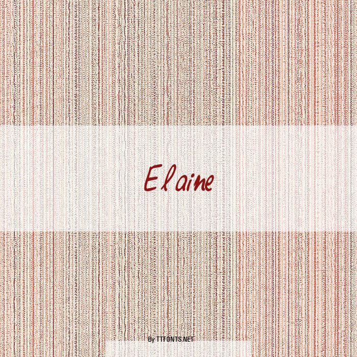 Elaine example