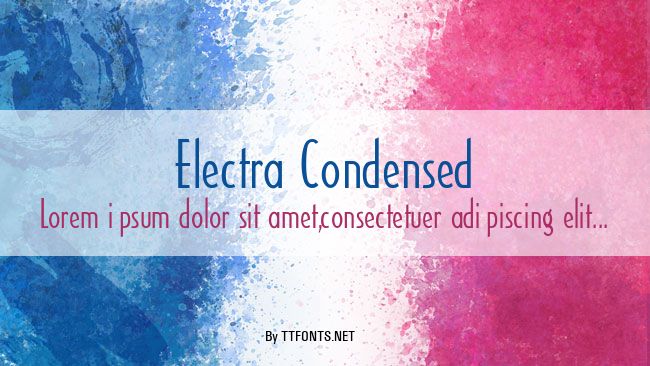 Electra Condensed example