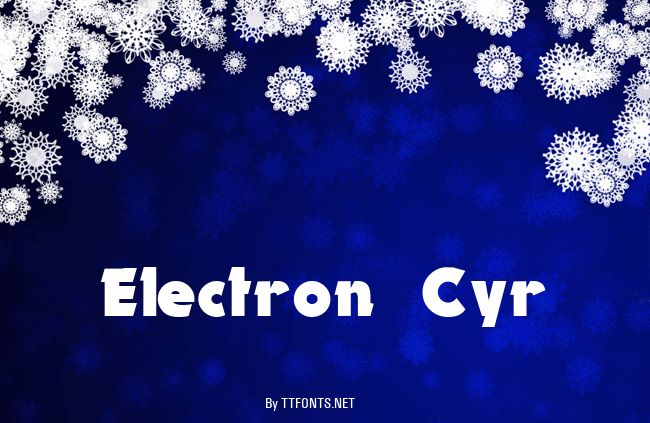 Electron Cyr example