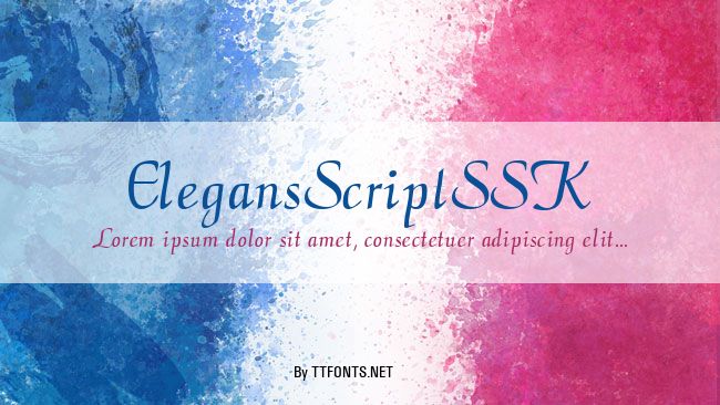 ElegansScriptSSK example