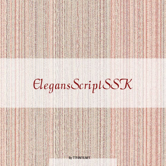 ElegansScriptSSK example