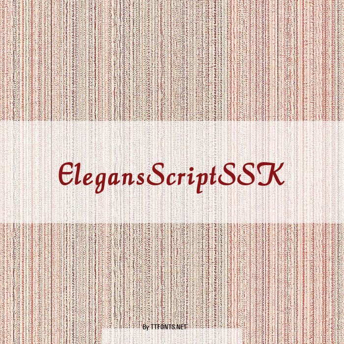 ElegansScriptSSK example