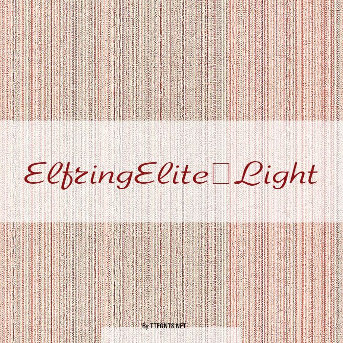 ElfringElite-Light example