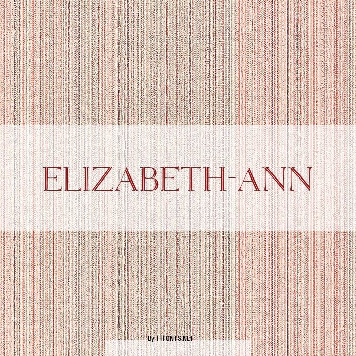 Elizabeth-ANN example
