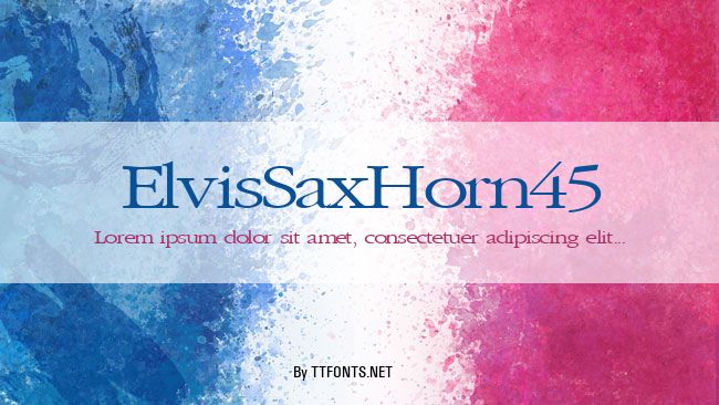 ElvisSaxHorn45 example