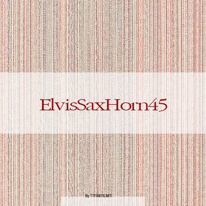 ElvisSaxHorn45 example
