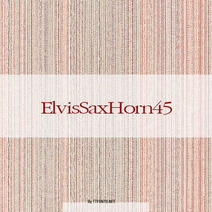 ElvisSaxHorn45 example