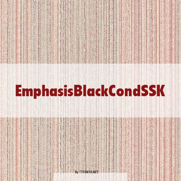 EmphasisBlackCondSSK example