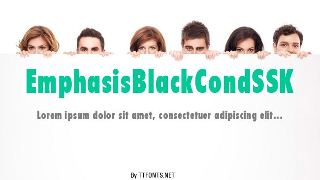 EmphasisBlackCondSSK example