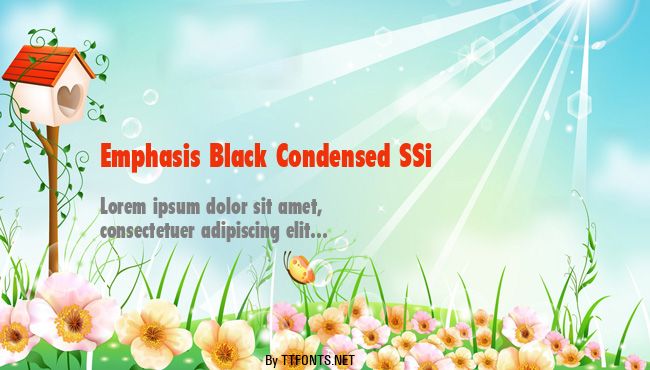 Emphasis Black Condensed SSi example