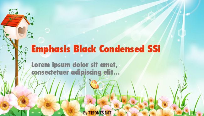 Emphasis Black Condensed SSi example