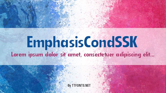 EmphasisCondSSK example