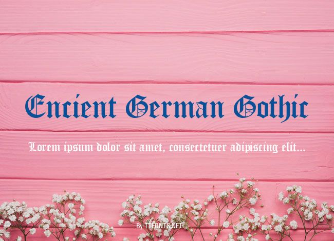 Encient German Gothic example
