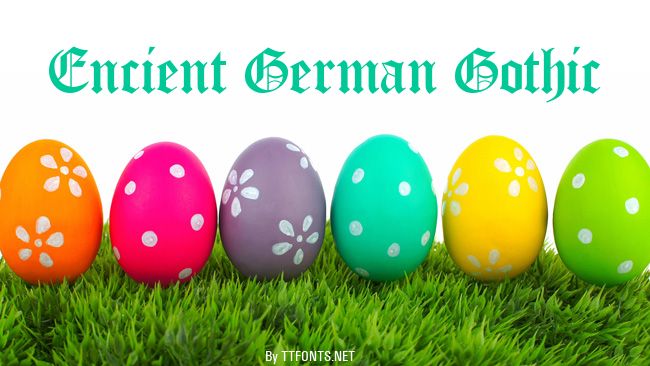 Encient German Gothic example
