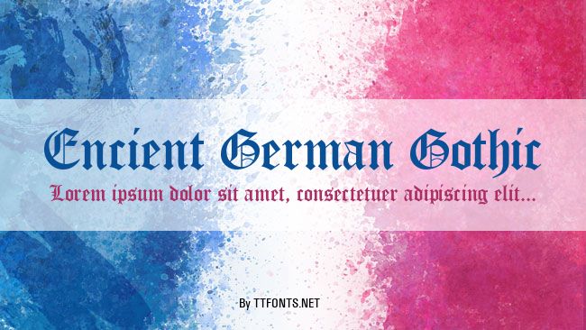 Encient German Gothic example