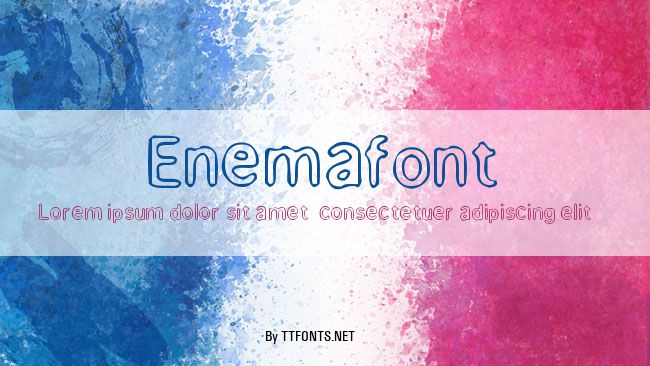 Enemafont example
