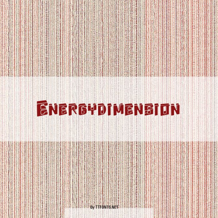 Energydimension example