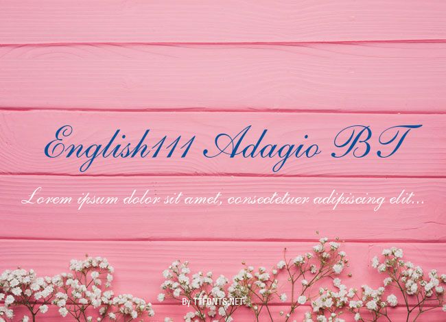 English111 Adagio BT example