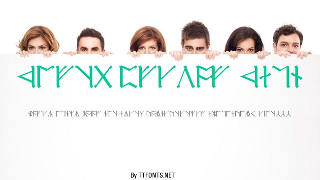 Cirth Erebor Caps example