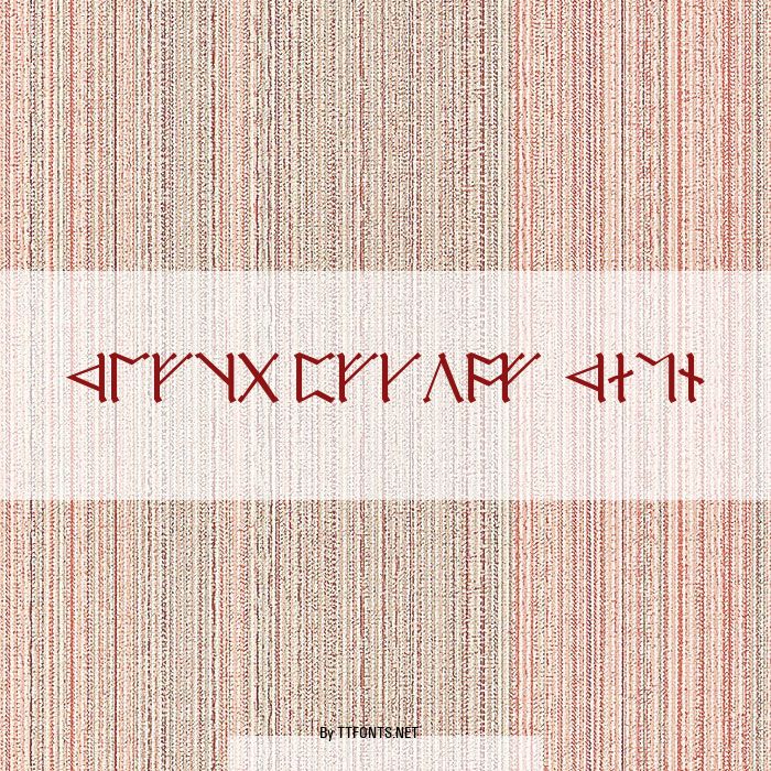 Cirth Erebor Caps example