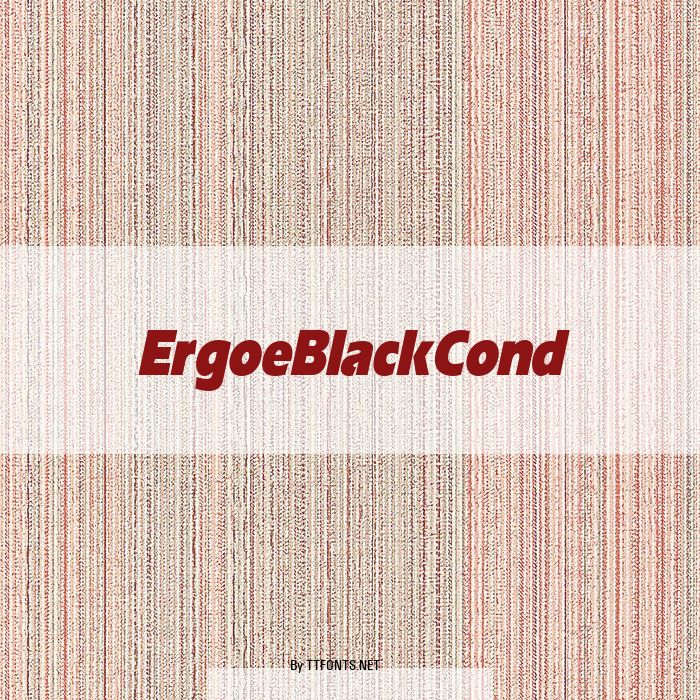 ErgoeBlackCond example