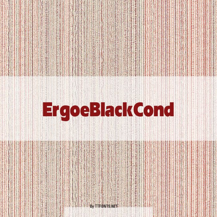 ErgoeBlackCond example