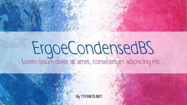 ErgoeCondensedBS example
