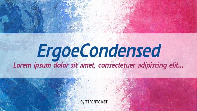 ErgoeCondensed example