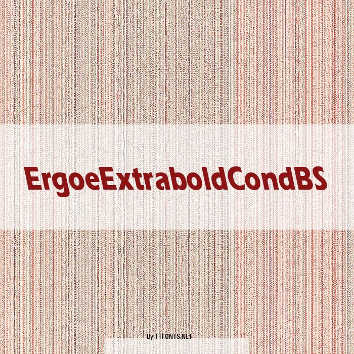 ErgoeExtraboldCondBS example