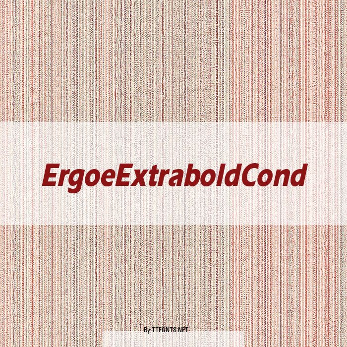 ErgoeExtraboldCond example