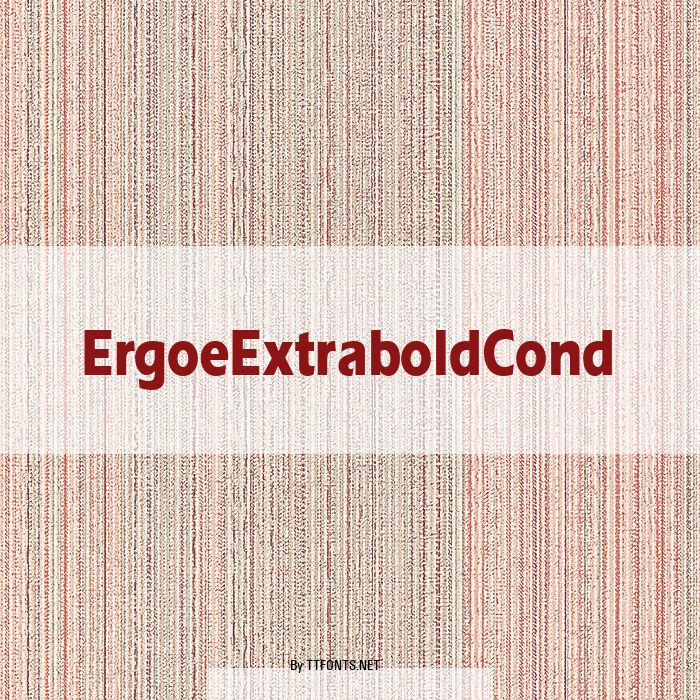 ErgoeExtraboldCond example
