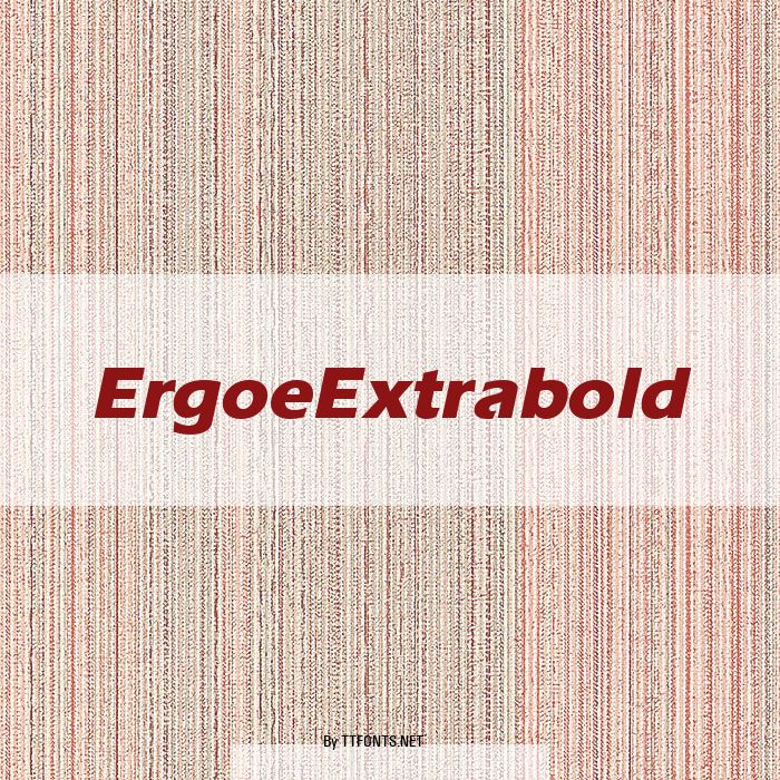 ErgoeExtrabold example