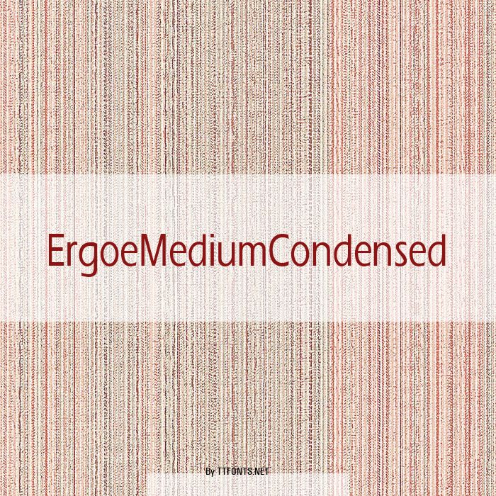 ErgoeMediumCondensed example
