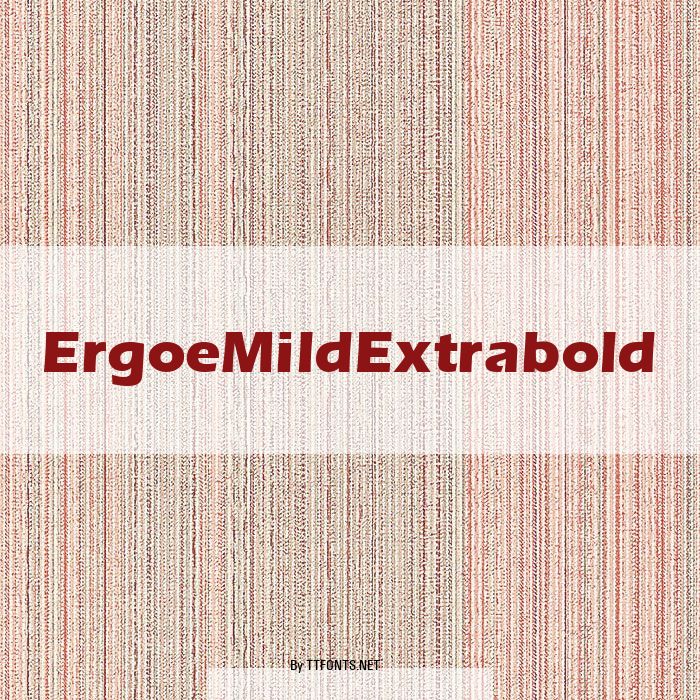 ErgoeMildExtrabold example