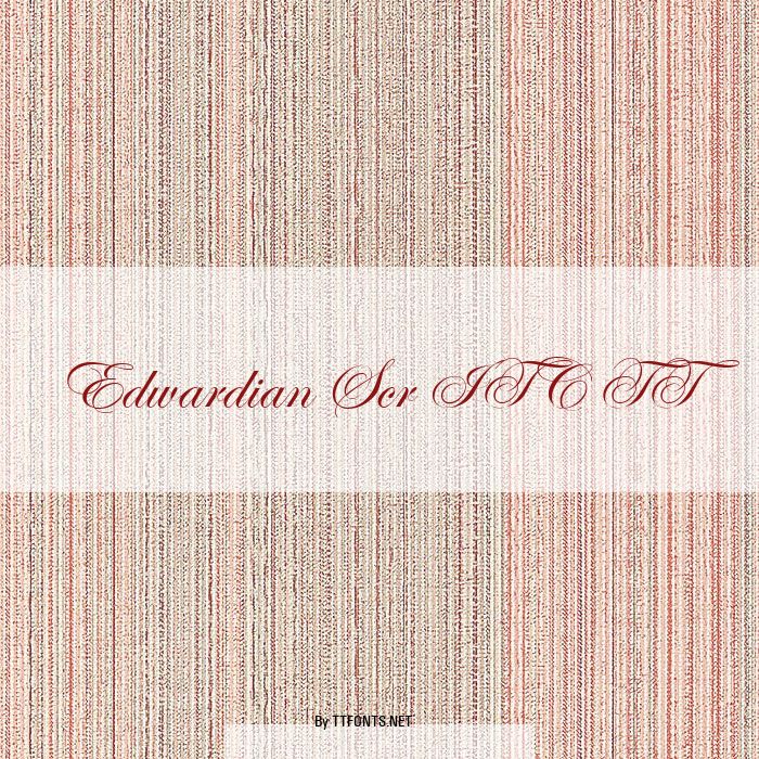 Edwardian Scr ITC TT example
